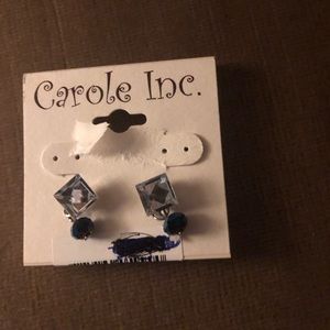 4-sale Carole Inc. Crystal Earrings- 514 $8 or $6 w/offer 🦋